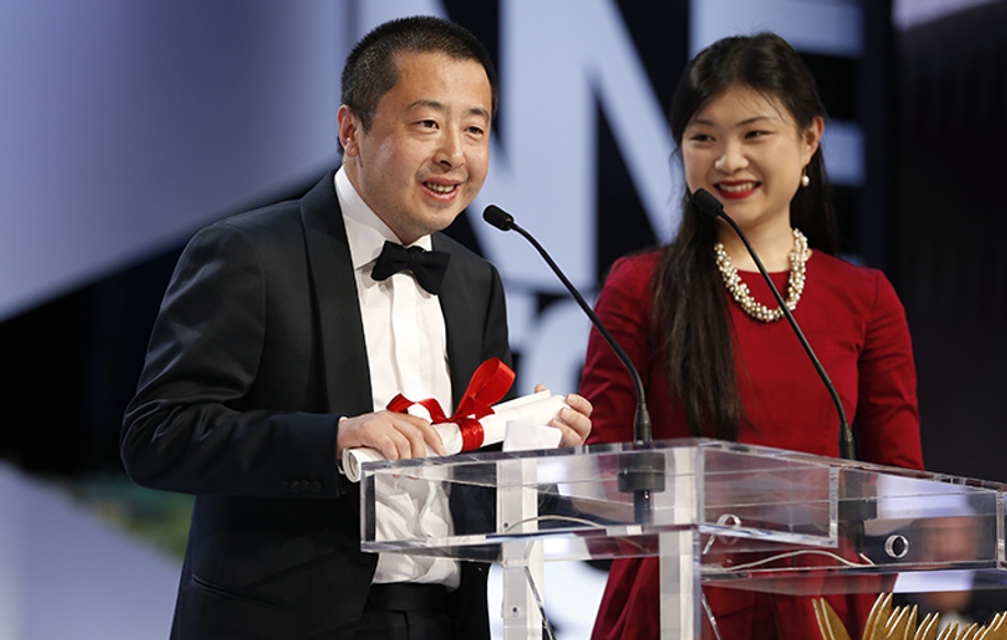 Jia Zhangke and Asia Argento © AFP