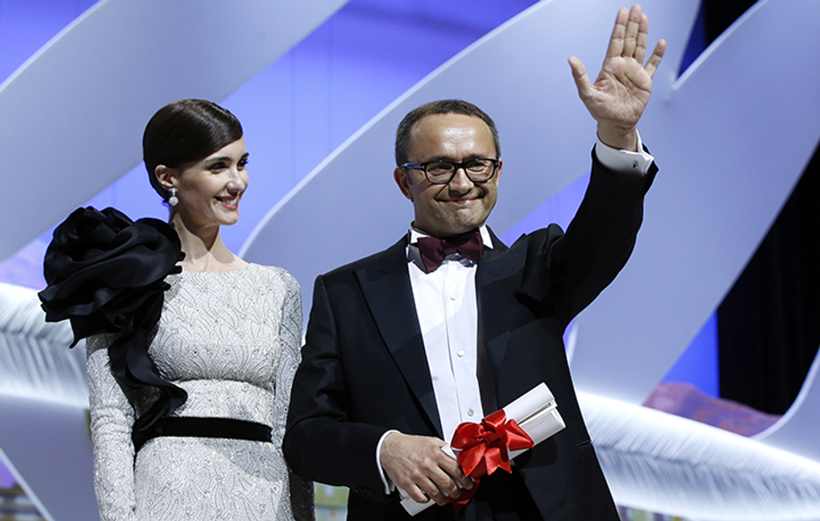 Paz Vega and Andrey Zvyagintsev © AFP / V. Hache
